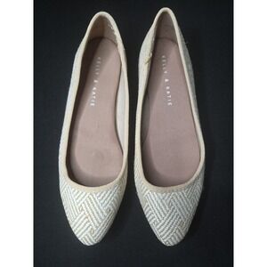 Kelly & Katie woven straw flats size 6 Designer Work Casual
